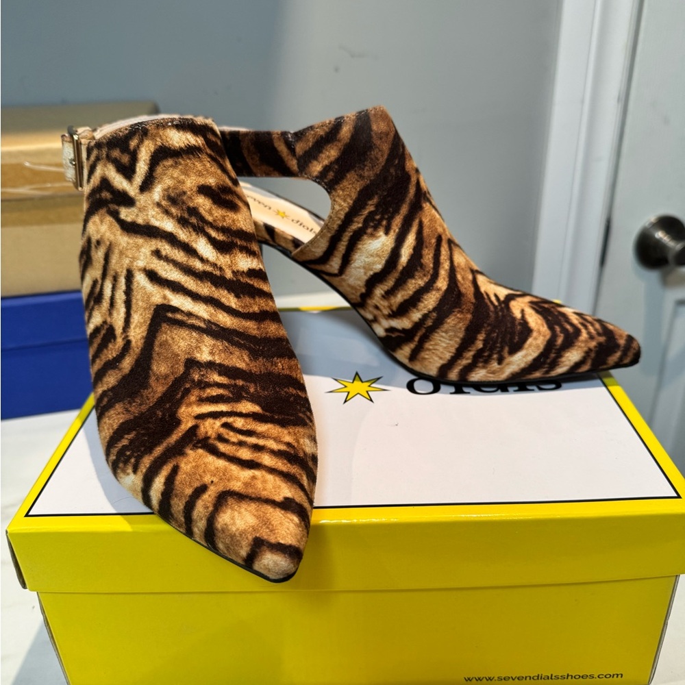 Seven Dials Animal Print Ankle Booties